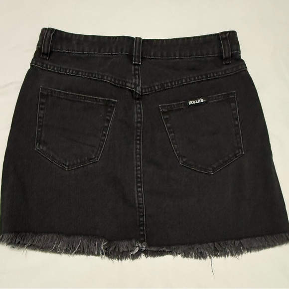 ROLLA'S Black A-Line Mini Skirt Casual - Picture 3 of 7